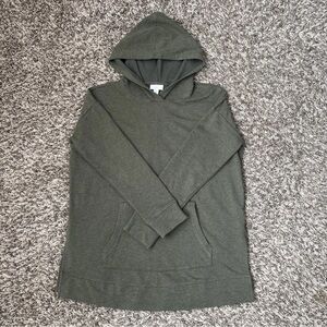 J. Jill Olive Hoodie Sweatshirt